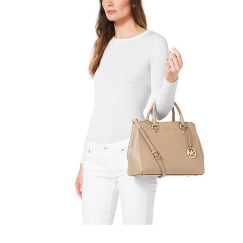 michael kors selma medium satchel dark khaki|Michael Kors selma bag.